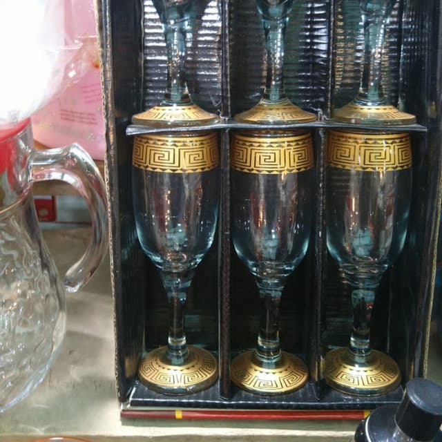 Fancy glass set of 6 PCs